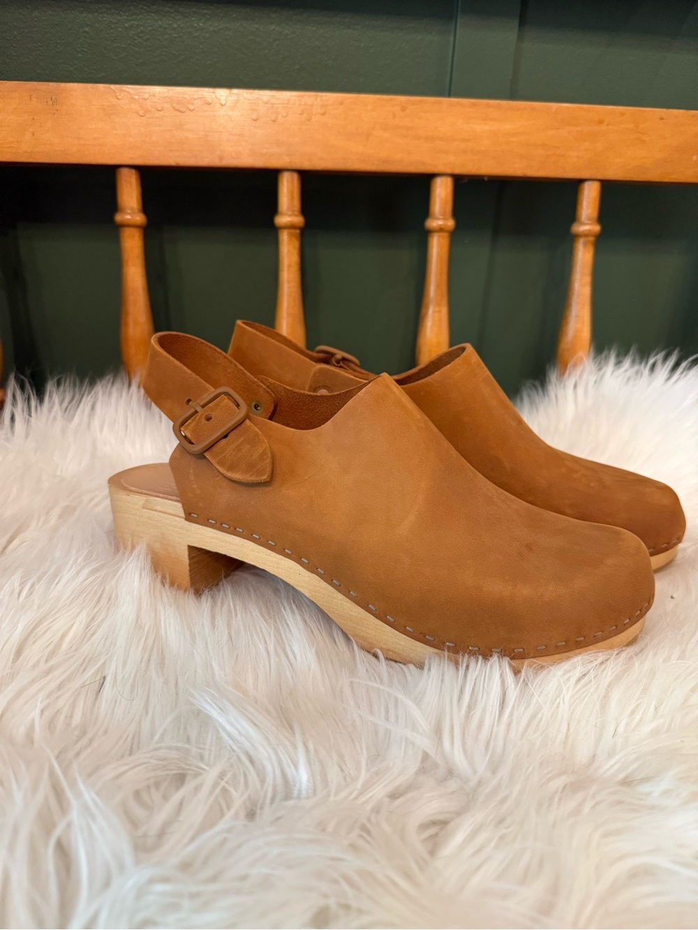 Bryr Leather Clog Heels